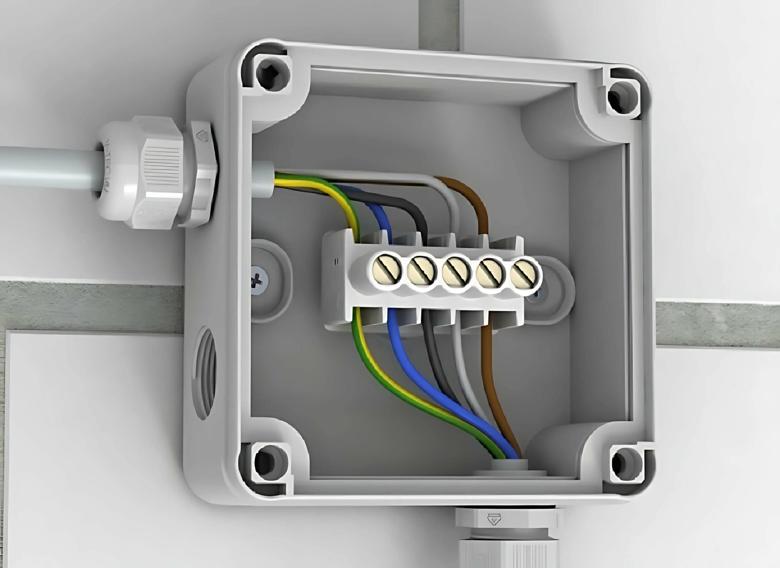 Распред коробка подключение проводов Как соединить кабель: способы и рекомендации