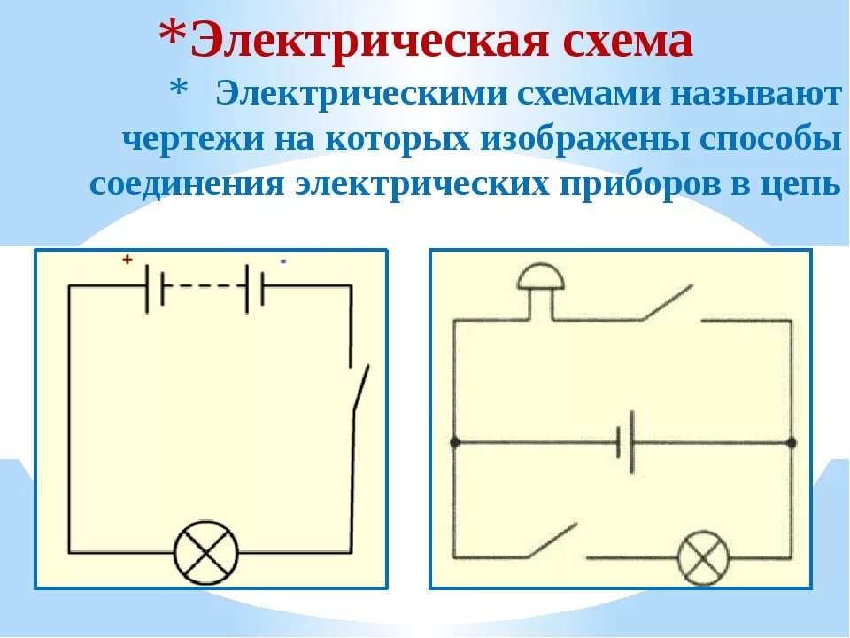 Рассмотрите схему электрической цепи Картинки СОСТАВНЫЕ ЭЛЕКТРИЧЕСКОЙ ЦЕПИ