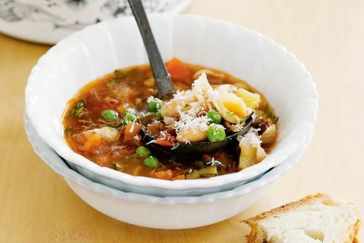 Рассольник с рисом фото Minestrone soup Recipe Minestrone soup, Minestrone soup recipe, Minestrone