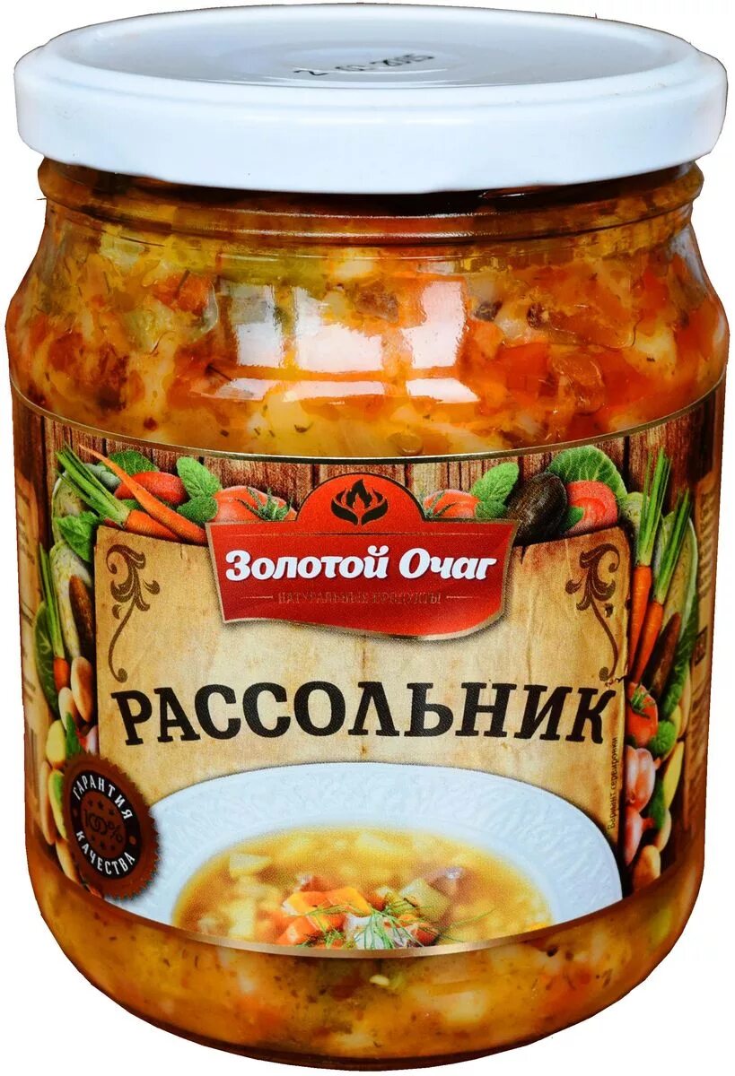 Рассольник в банках фото Золотой Очаг рассольник, 500 мл - купить с доставкой по выгодным ценам в интерне