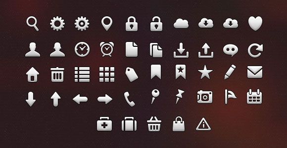 Расставление знаков по фото 45 iOS free PSD icons for iPhone Retina