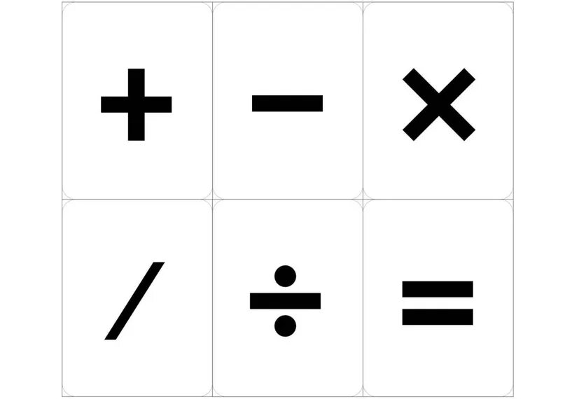 Расставление знаков по фото The sign of equality (=) is read in the formulas as "ist", "gleich", "macht" or 