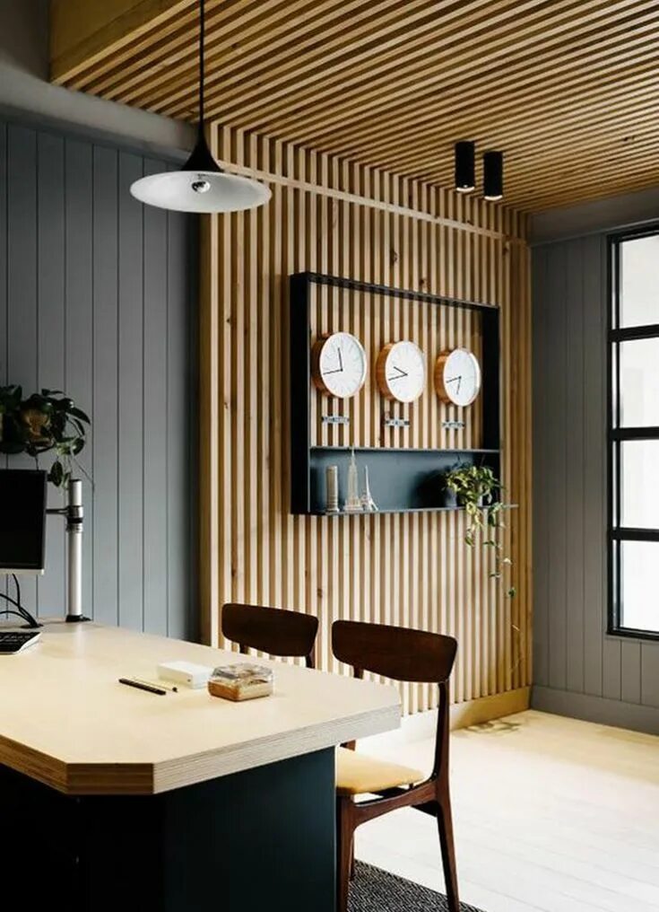 Расстояние между рейками на стене в интерьере Wood Slat Trend Wandverkleidung holz innen, Wandverkleidung innen, Wandverkleidu