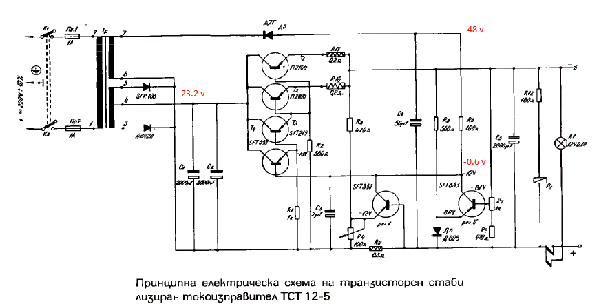 Рассвет 2 электрическая схема Стабилизатор ТСТ 12-5 - Аналоговые блоки питания и стабилизаторы напряжения - Фо