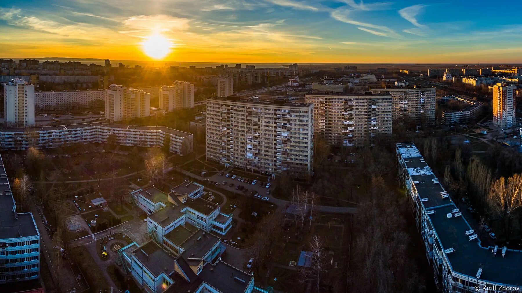 Рассвет кольцевой пр 4 тольятти фото Фото Тольятти с высоты. Ноябрь 2016. : vladimirkrym - ЖЖ