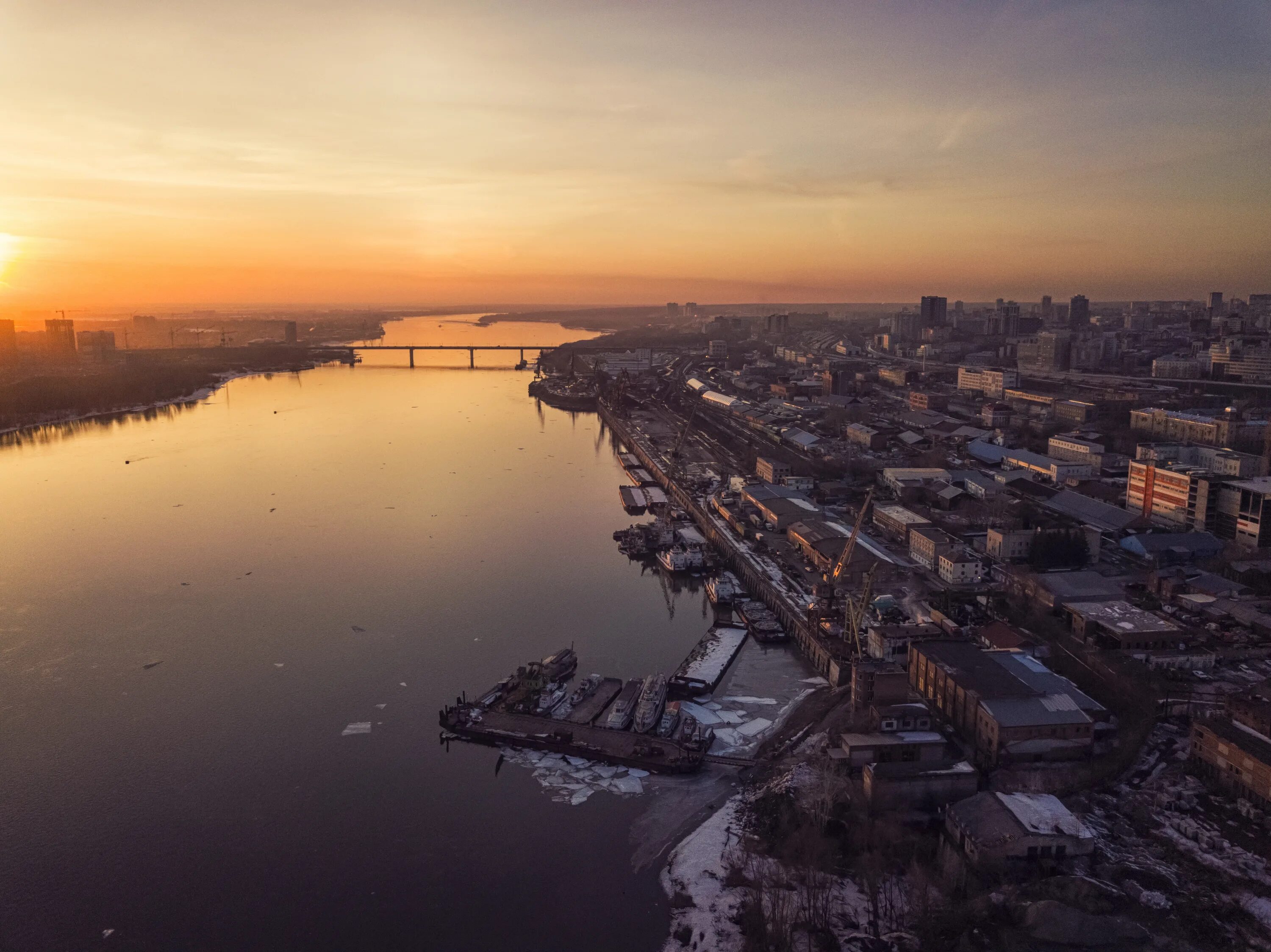 Рассвет новосибирск фото Новосибирск, закат - Фото с высоты птичьего полета, съемка с квадрокоптера - Pil