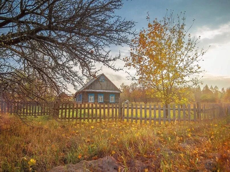 Рассвет осень деревня фото Край ты мой далекий Край ты мой далекий, Край ты мой родной. Для души глубокий,.