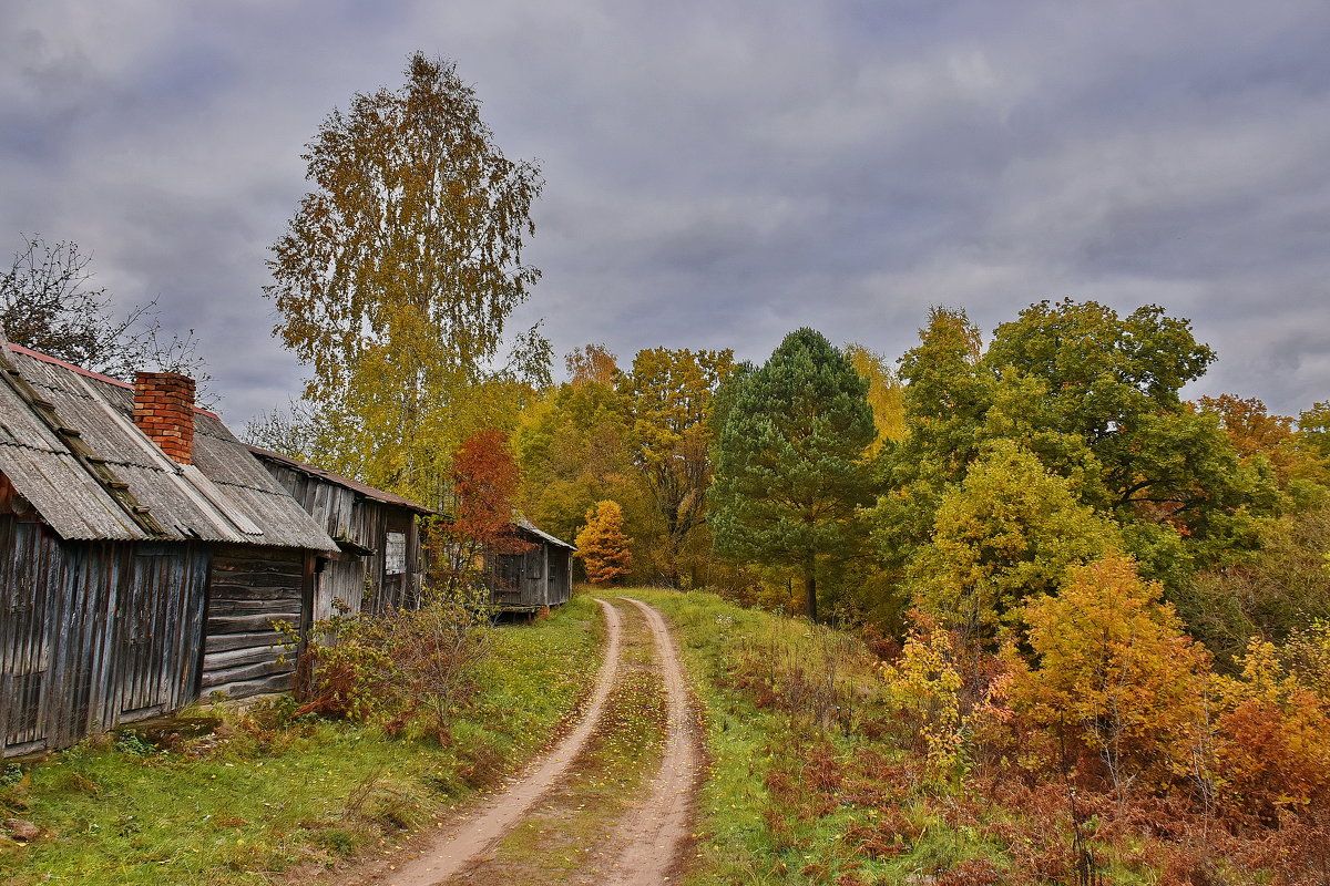 Рассвет осень деревня фото На краю деревни. - Валера39 Василевский. Country roads, Country, Views