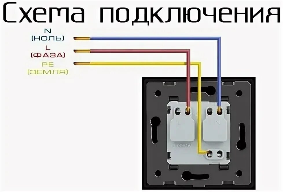 Расцветка проводов 220 с заземлением как подключить Стоит ли покупать Розетка 2 поста OVIVO Loft с заземлением белый? Отзывы на Янде