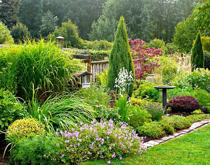 Растения для ландшафтного дизайна English Mixed Border, Cottage Gardens Mount Hood Gardens, Inc. Cottage garden, C