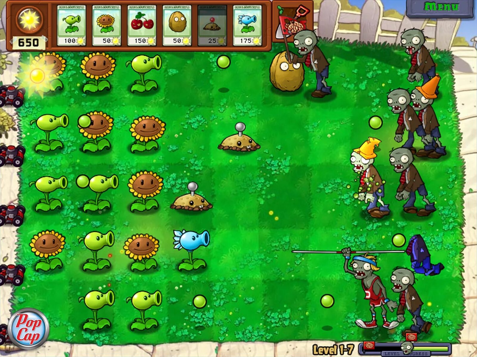 Растения игра фото 2 Скриншот Plants vs. Zombies (Зомби Растения) под номером 2