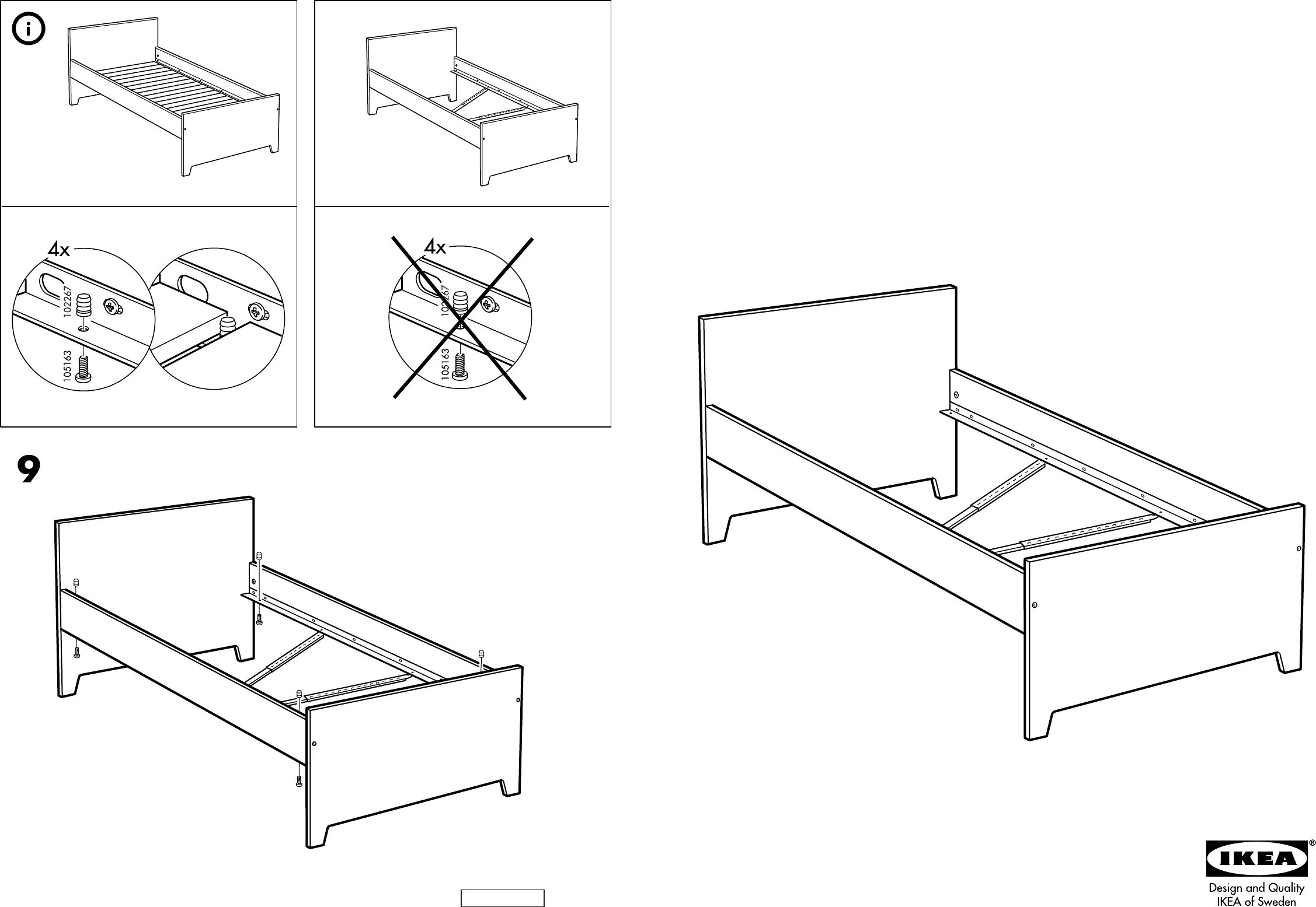 Растущая кровать икеа инструкция по сборке Handleiding Ikea Robin bed (pagina 1 van 4) (Nederlands, Duits, Engels, Frans, I