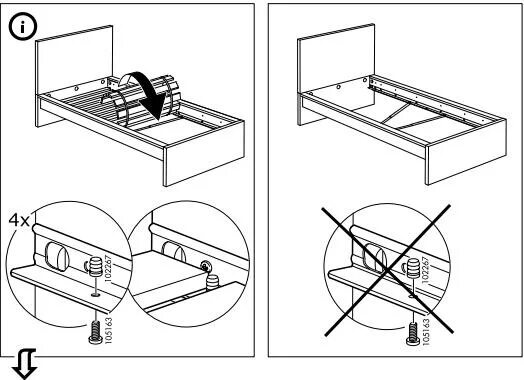 Растущая кровать икеа инструкция по сборке Инструкция по сборке односпальной кровати ИКЕА