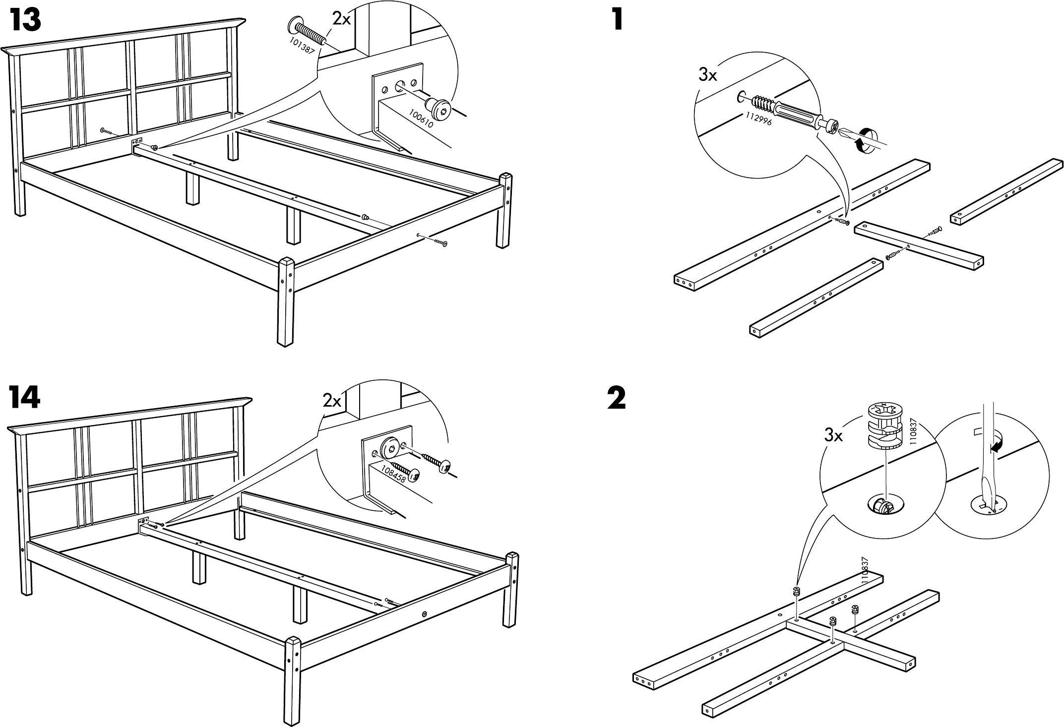 Растущая кровать икеа инструкция по сборке Handleiding Ikea dalselv bedbodem (pagina 5 van 8) (Nederlands, Duits, Engels, F