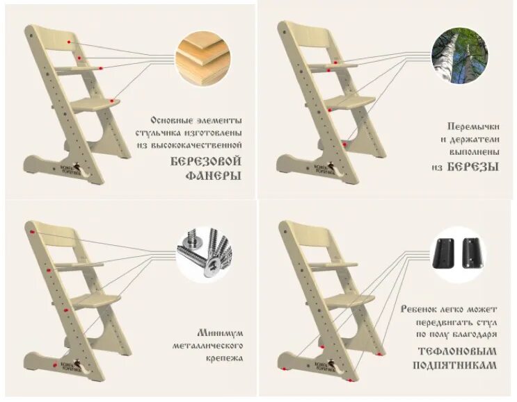 Растущий стул кузя инструкция по сборке Детский регулируемый стул "Конек-Горбунек"