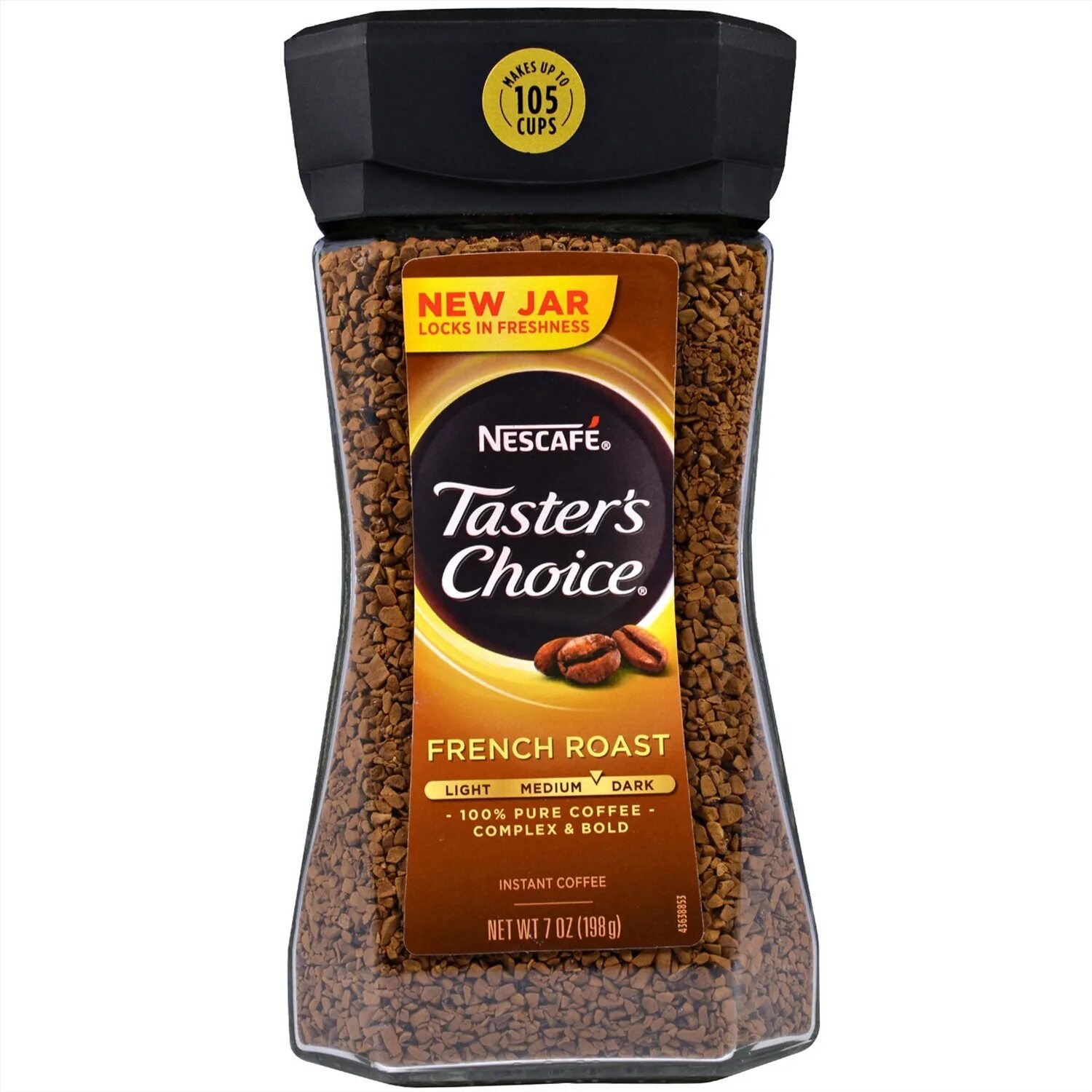 Растворимый кофе фото Nescafé, Taster's Choice, Instant Coffee, French Roast, 7 oz (198 g) Тестер Чойс