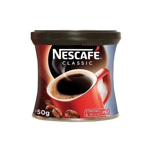 Растворимый кофе фото банок NESCAFE CLASSIC TIN 50G - Gormina