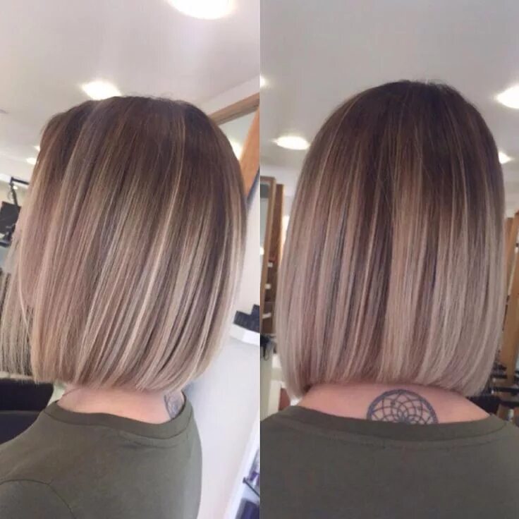 Растяжка на каре фото Kh Hair Long Eaton on Instagram: "☺ Bobs & Balayage ☺ blended by @victoria91x #h