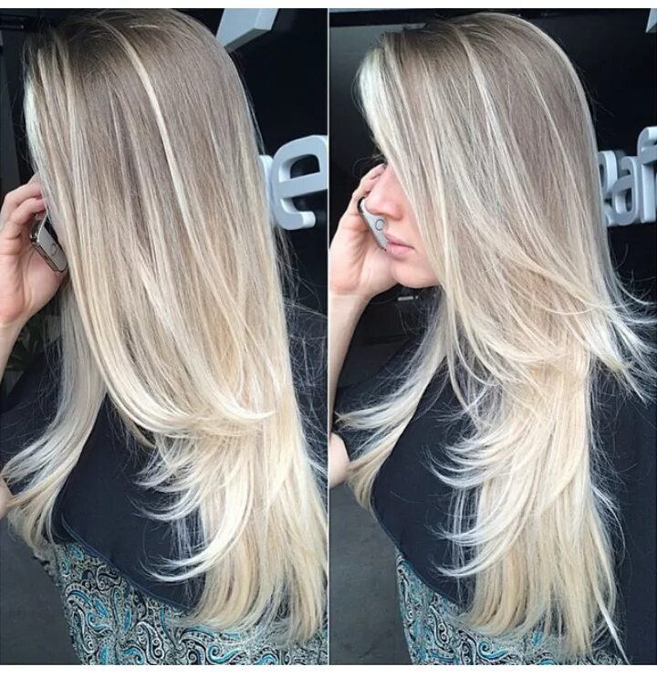 Растяжка на светлых волосах фото thisgirlcammie Hair styles, Balayage hair, Long hair styles