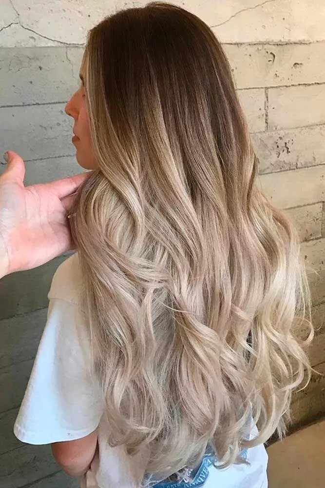 Растяжка на светлых волосах фото Most Popular Ideas for Blonde Ombre Hair Color Colores de cabello rubio, Colorac