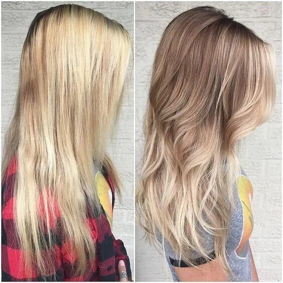 Растяжка на светлых волосах фото 10 Stylish Blonde Balayage Color Ideas - PoP Haircuts Balayage hair, Hair color 