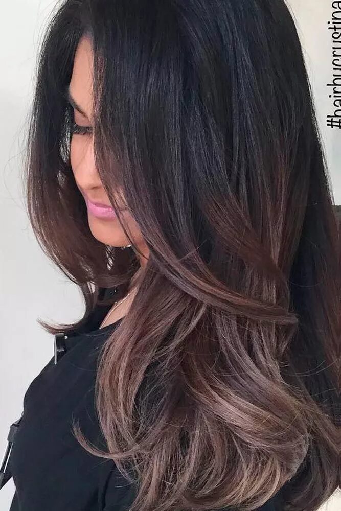 Растяжка на темных волосах фото 63 Hottest Brown Ombre Hair Ideas Black hair ombre, Brown ombre hair, Dark ombre