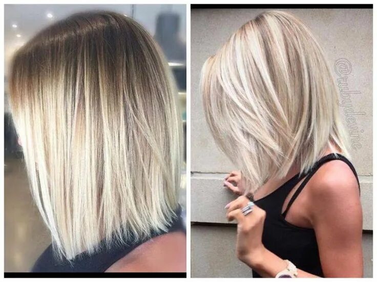 Растяжка цвета на каре фото Pin on Coiffure Light blonde hair, Long hair styles, Light hair