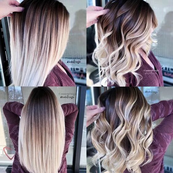 Растяжка цвета на волосах фото 25 Beautiful Black Ombre Hair You Will Love - Inspired Beauty Ombre hair blonde,