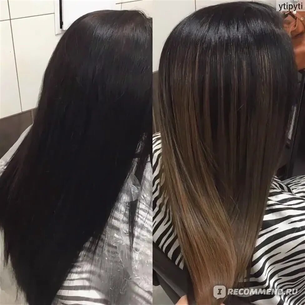 Растяжка волос темного цвета фото Окрашивание Ombre Hair (омбре, балаяж, растяжка цвета) - "Мой длинный отзыв про 