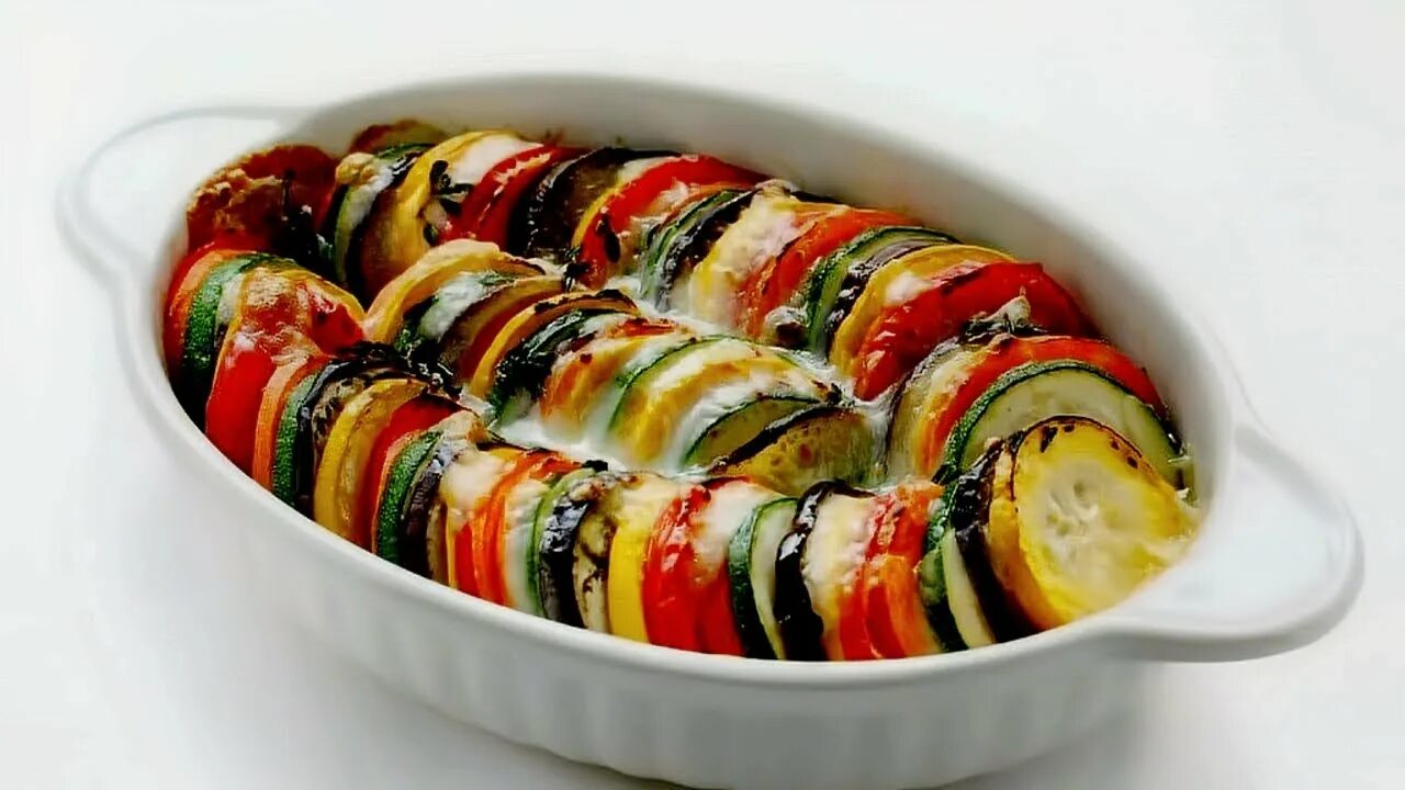 Рататуй с овощами фото Рататуй (запеченные овощи с фаршем)\Ratatouille (baked vegetables with minced me