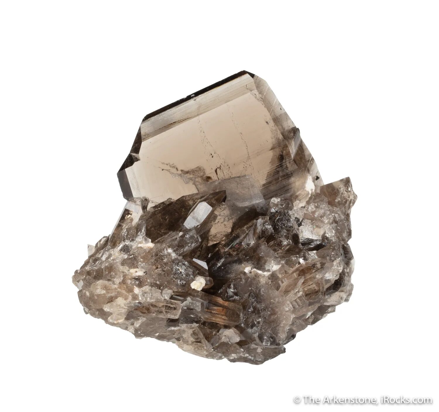 Раухтопаз камень фото Quartz var. Smoky (Japan Law Twin) - SM20-292 - Lincoln Co. - USA Mineral Specim