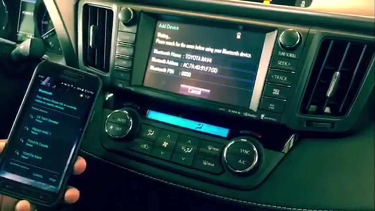 Рав 4 как подключить телефон 2016 Toyota Rav4 Bluetooth Connectivity - YouTube