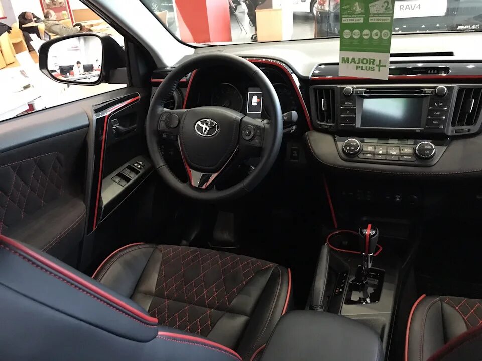 Рав тюнинг салона Toyota RAV4 Red&Black - DRIVE2