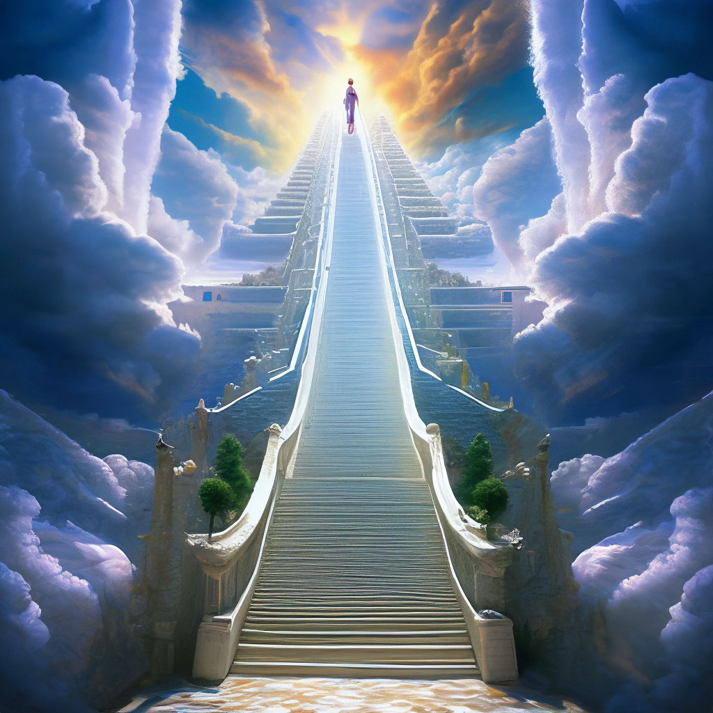 Рай на небесах фото в реальности "Stairway to heaven" - image created in Shedevrum