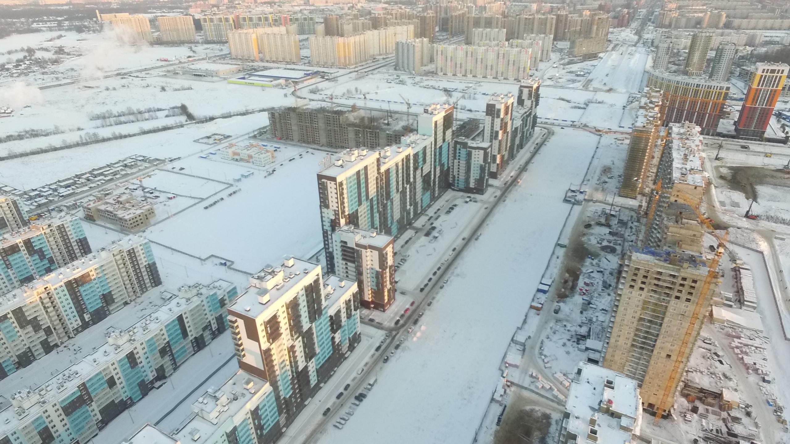 Район чистое небо санкт петербург фото Ход строительства ЖК Чистое небо в Санкт-Петербурге Pronovostroy