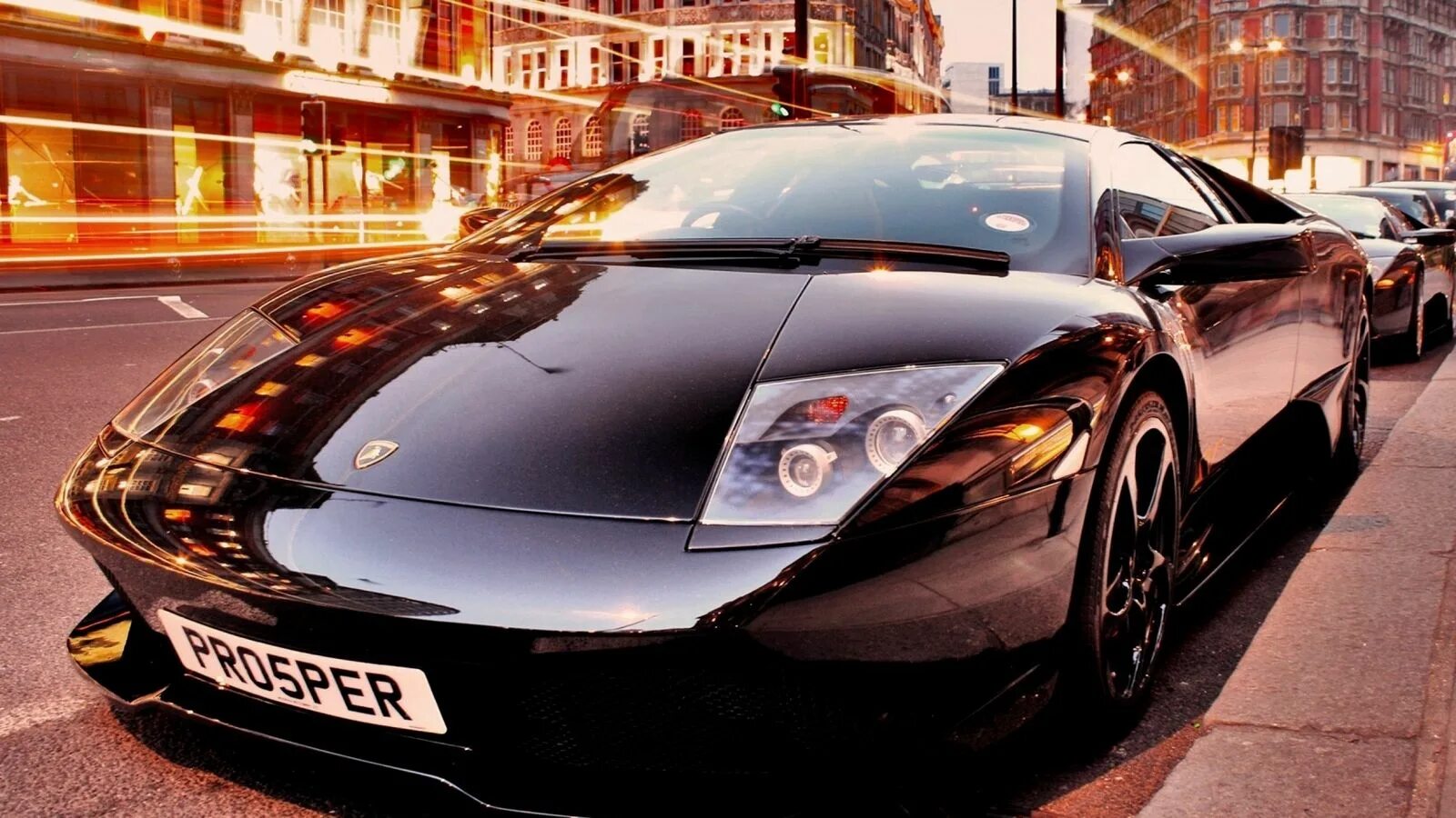 Район фото автомобиля Download wallpaper 1600x900 black, car, style, comfort, sport, lamborghini murci