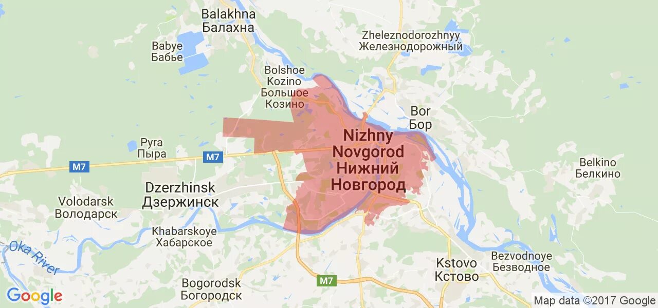 Районы нижнего новгорода фото Работа нн карта