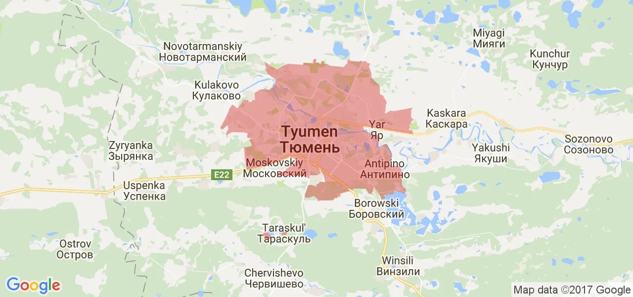 Районы тюмени фото Карта тюмени и области