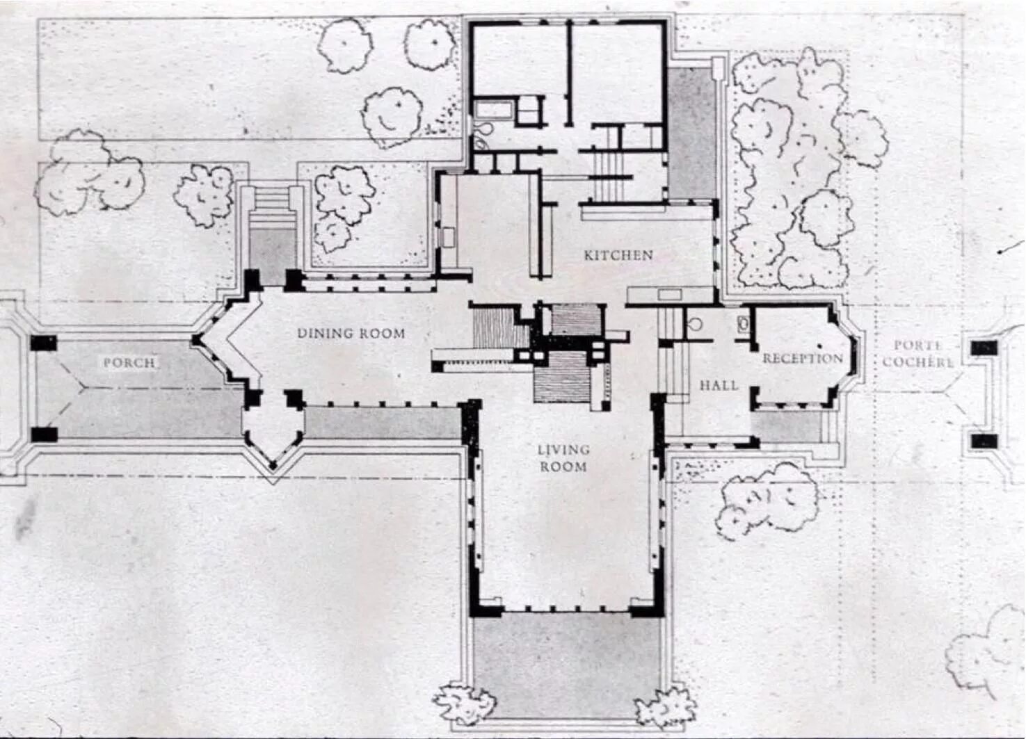 Райт дома планировки Frank Lloyd Wright; Ward Willits House. near Chicago, 1902