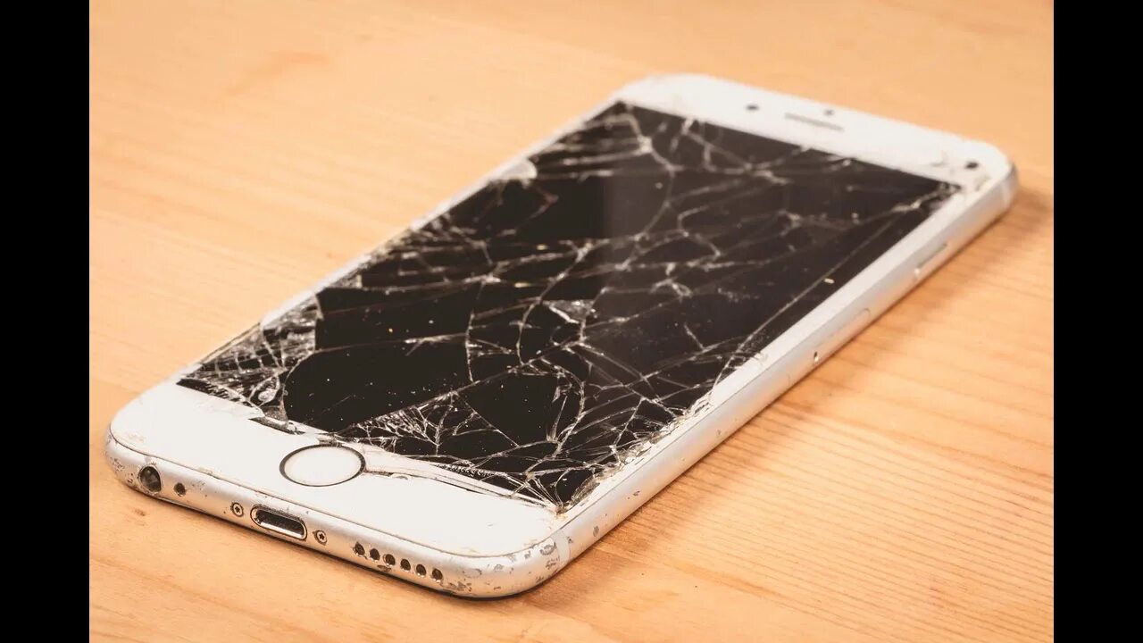 Разбил айфон фото Cracked iPhone Screen - YouTube