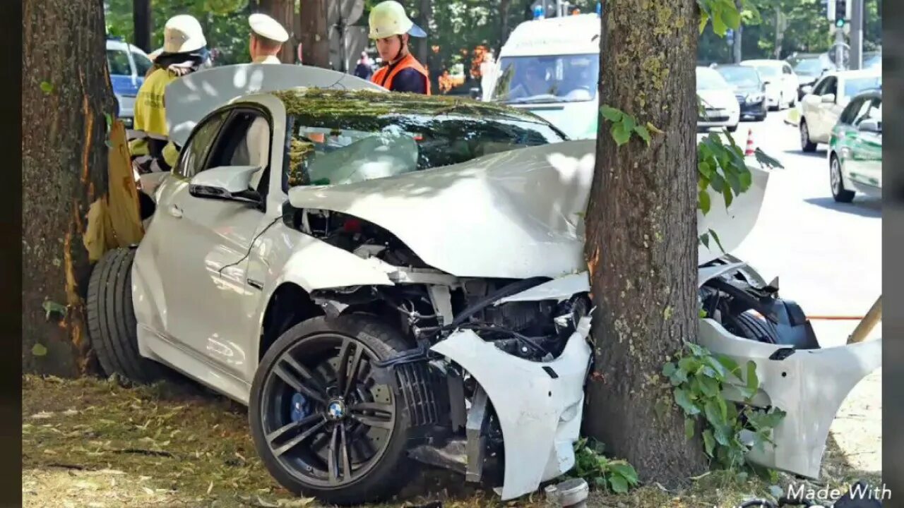 Разбитый автомобиль фото BMW crash - YouTube