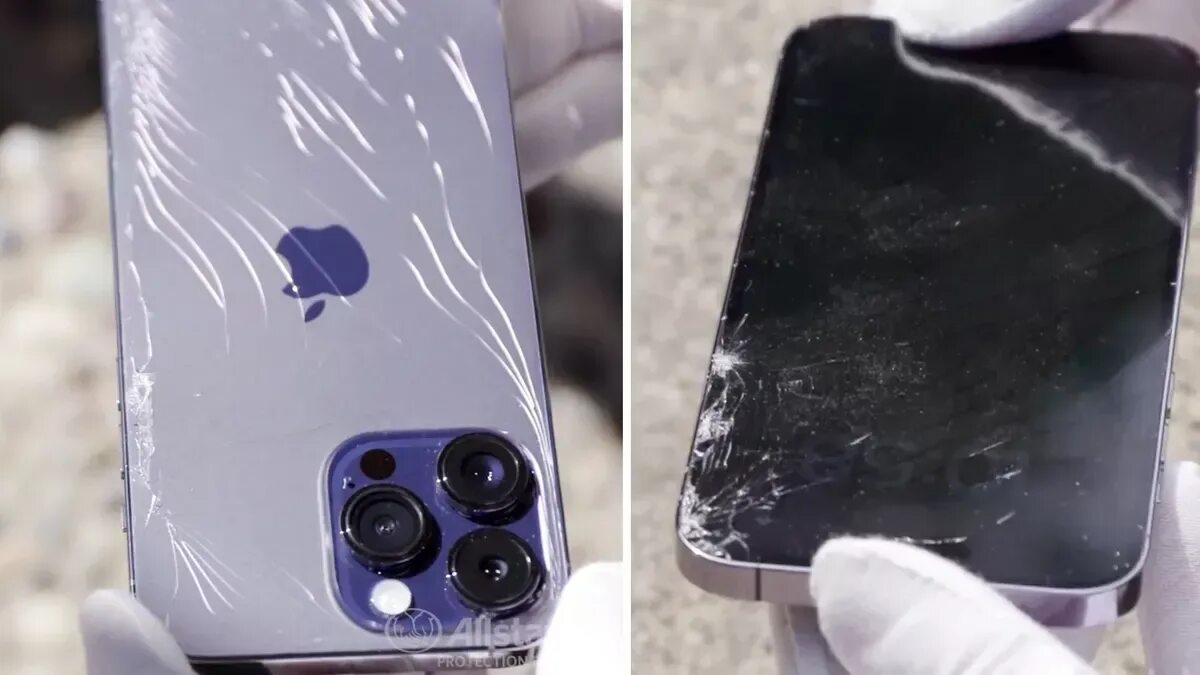 Разбитый айфон 15 про макс фото Самые хрупкие iPhone? Каковы iPhone 14 Plus и Pro Max в тестах на падение? Hi-Te