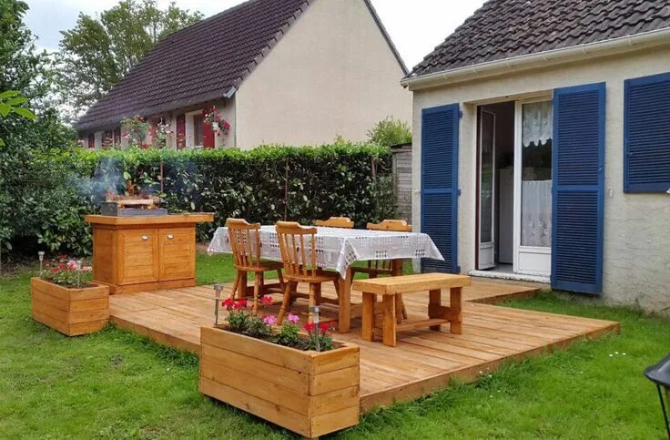 Раздвижная на дачу своими руками BBQ Feasting Deck Made of Pallets DIY BBQ Feasting Deck Made of Pallets DIY Easy