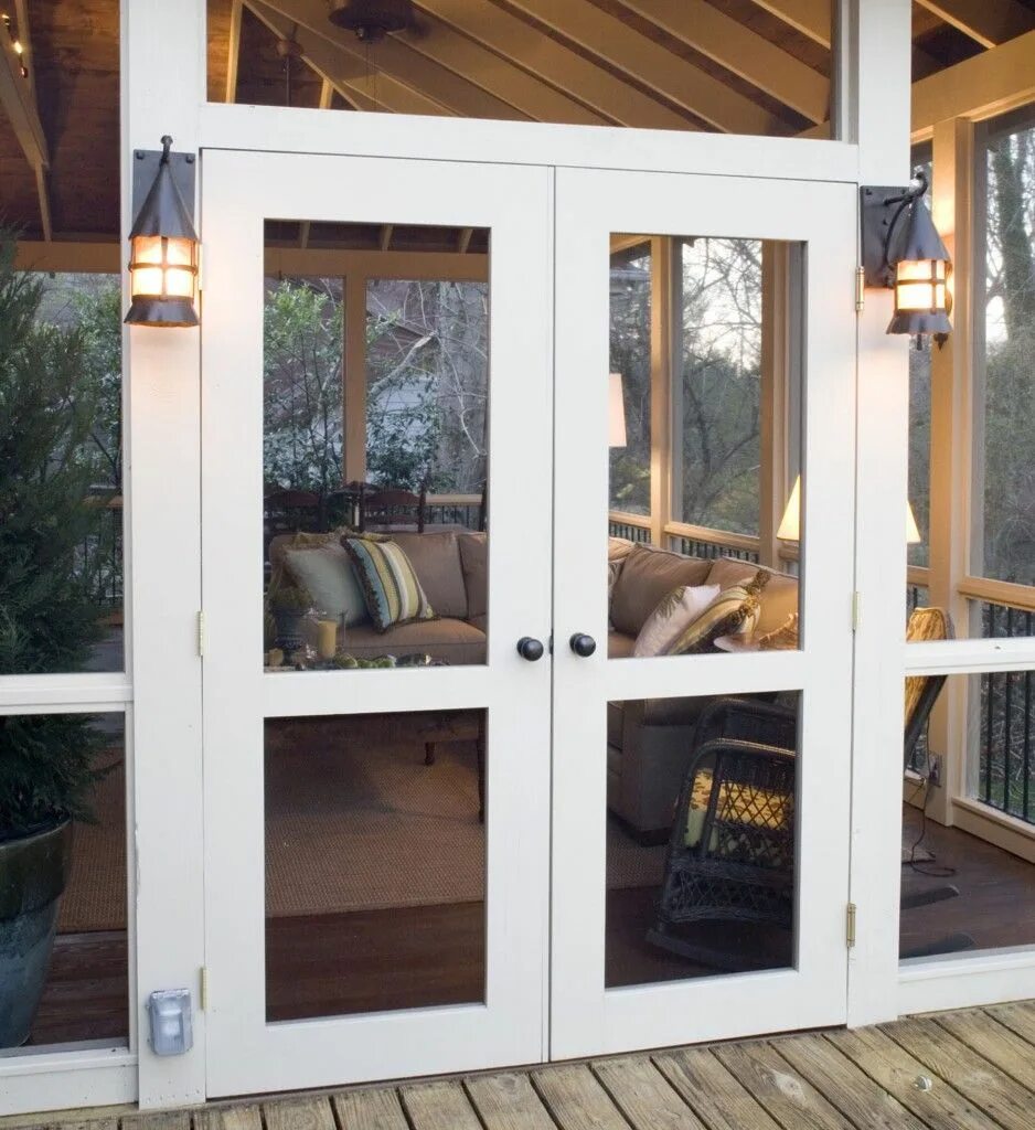 Раздвижные двери в беседку своими руками Open Double Screen Doors - The Porch Store Double screen doors, Screened porch d