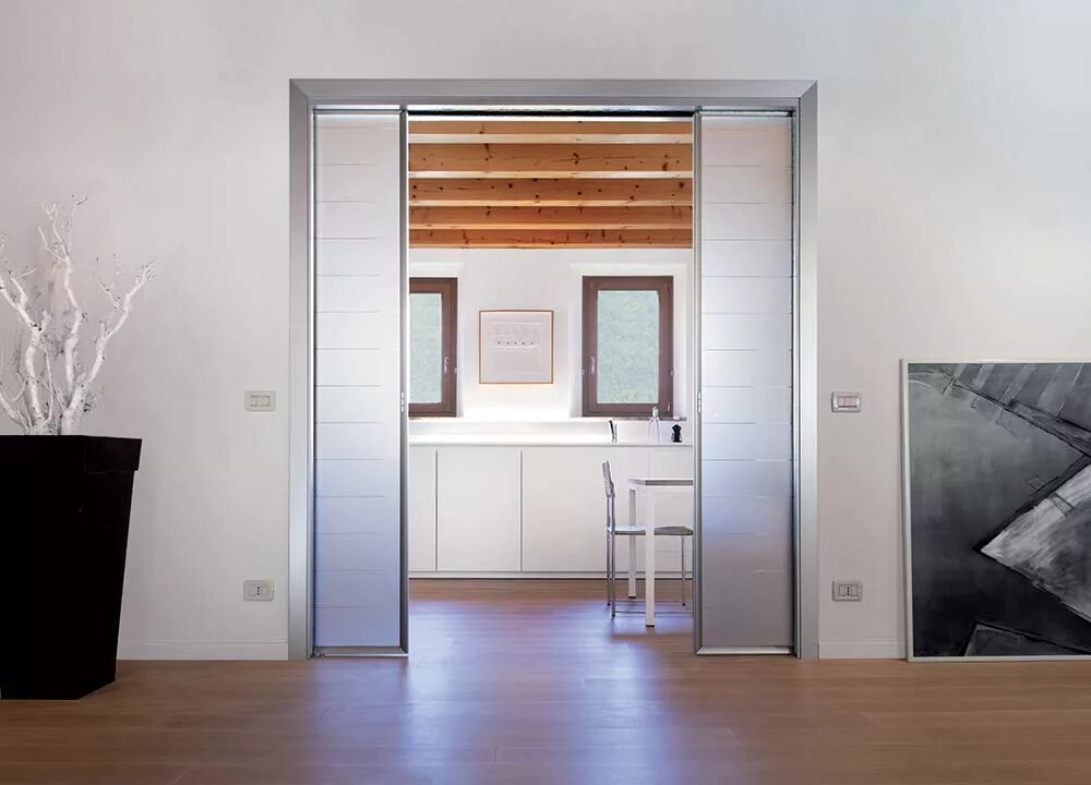 Раздвижные двери в комнате фото Sliding pocket door systems - ECLISSE World