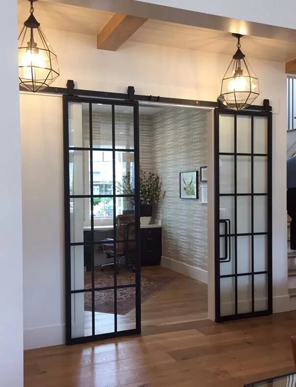 Раздвижные двери в стиле лофт Glass doors Puertas corredizas de interiores, Puertas de granero interiores, Dec