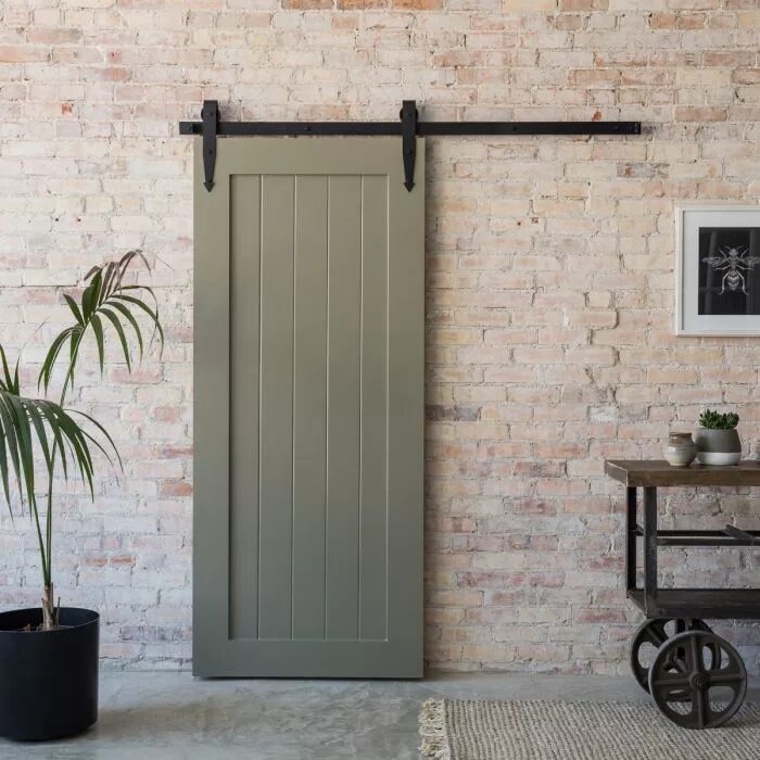 Раздвижные двери в стиле лофт Cathedral Vintage Barn Door Hardware Kit Rustica Garage door design, Barn style 