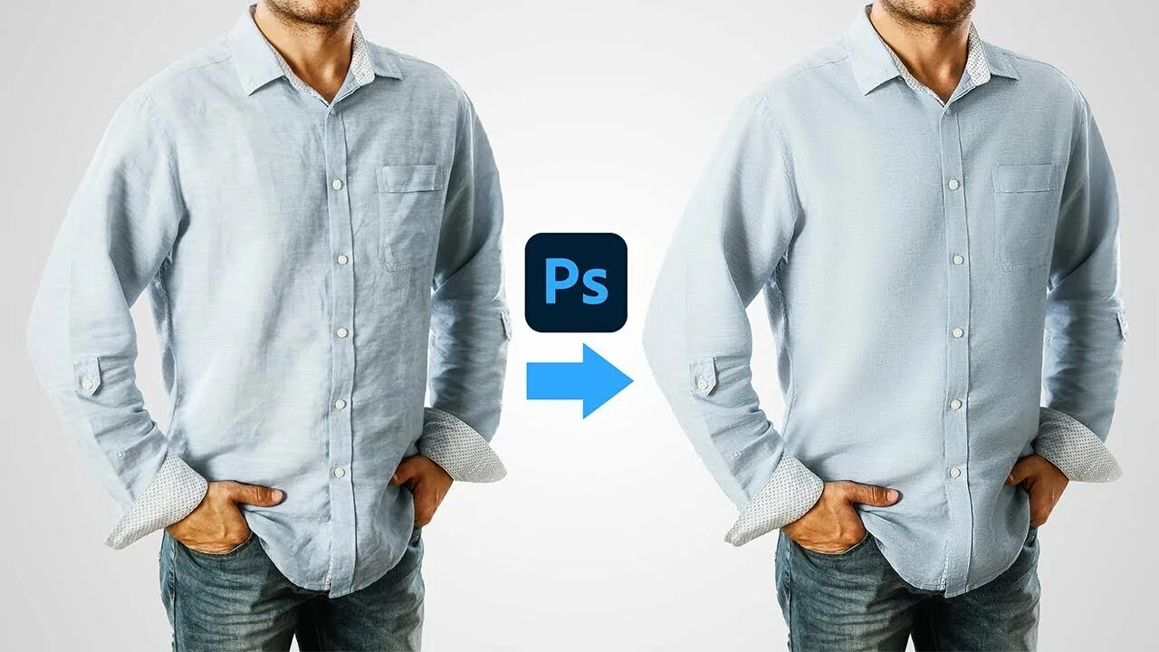 Разгладить одежду на фото онлайн How to Flawlessly Iron Clothes in Photoshop! - YouTube