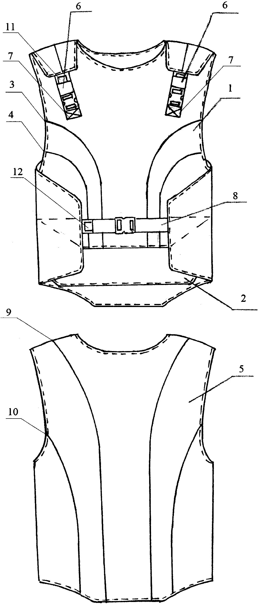 Разгрузка из кожи выкройка RU158727U1 - VIBRATION PROTECTIVE VEST