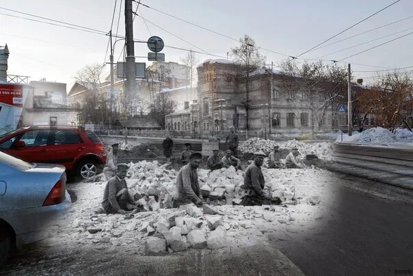 Разгуляй пермь фото Фотоколлажи Перми со сравнением города тогда и сейчас. Очень наглядно! Автор Вла